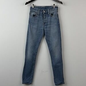 Buck Mason Maverick Slim Jeans Mens 28x29 Blue Double Dipped Denim BM120101‎ USA